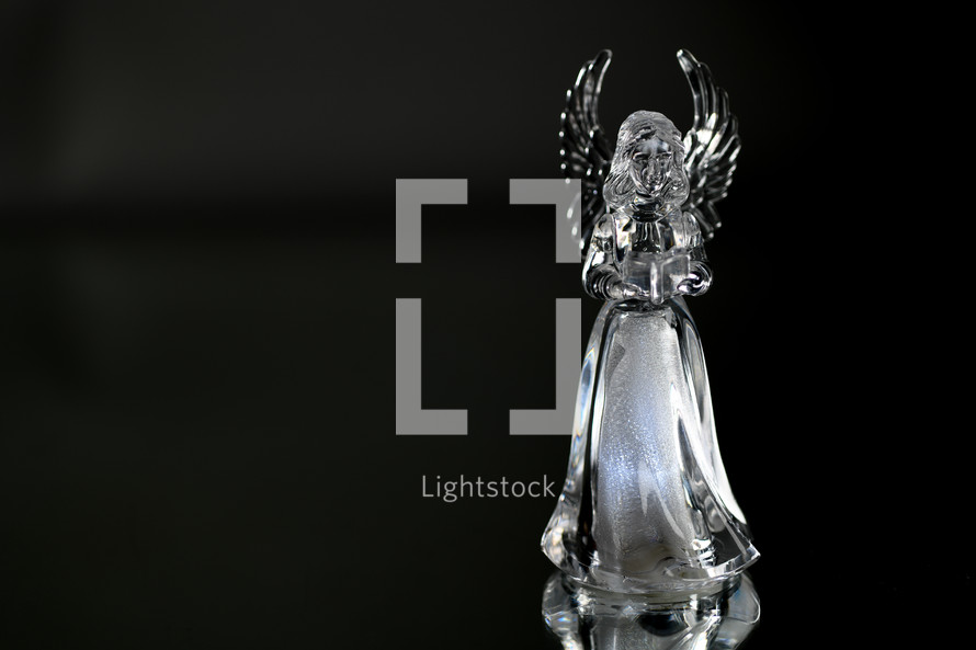 crystal angel figurine 