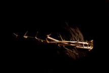 crown of thorns on Jesus 
