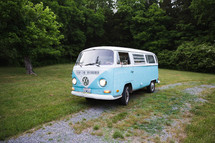 a vintage Volkswagen van 
