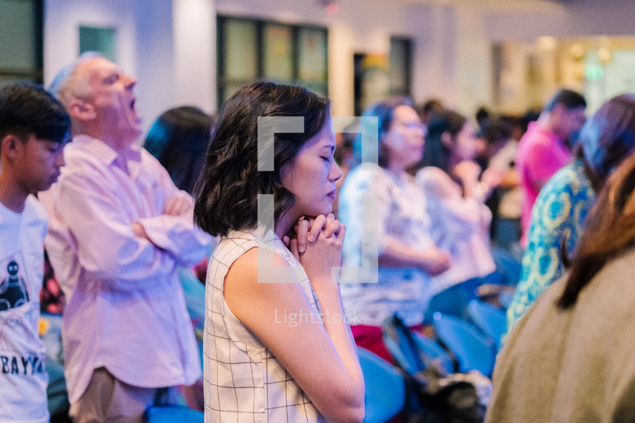 prayers during a worship service 