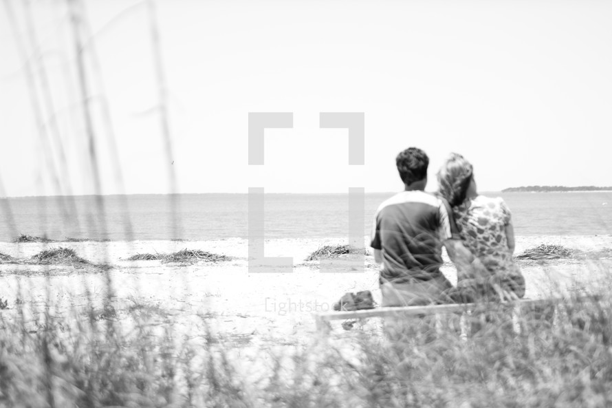couple on a beach