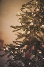 Christmas tree and lights 