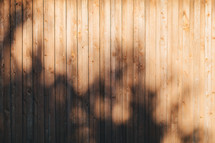 shadows on a wood fence 