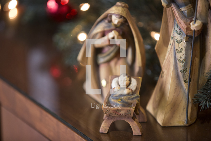 figurines of the Holy Family for Christmas 