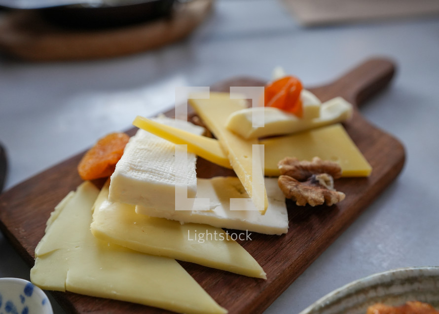 Cheese charcuterie board from Turkish Breakfast in Instanbul, Turkey 
