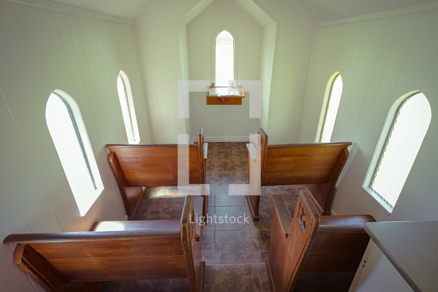 small empty chapel 