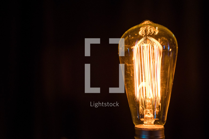 glowing Edison Bulb 