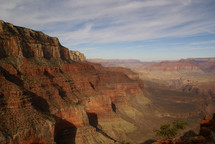 View of canyon cliffs.