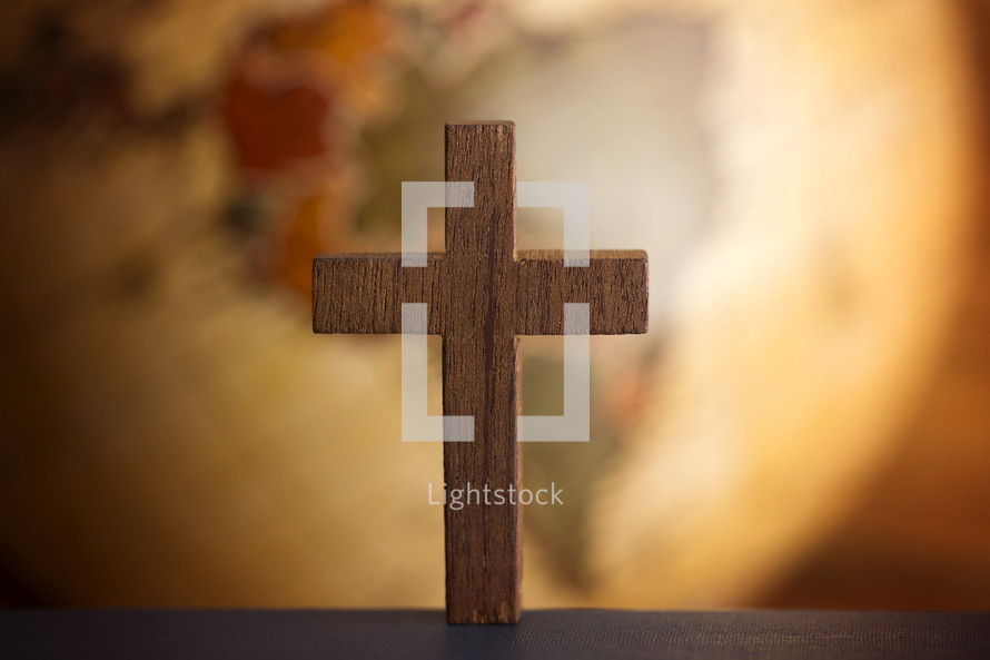 The Cross of Christ and an Antique Globe