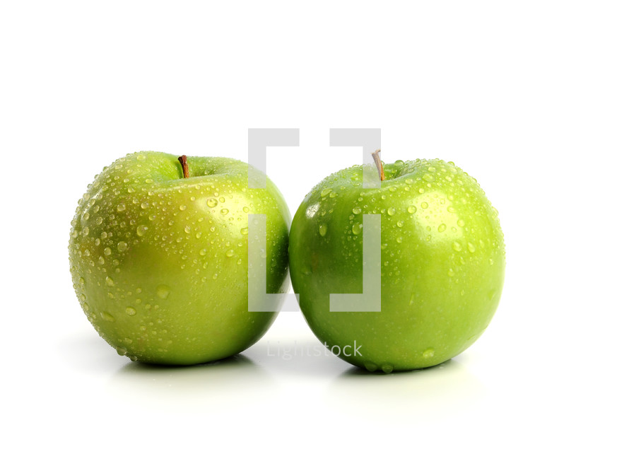 two green apples 