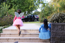 children in fairy costumes 