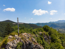 cross on a mountaintop 