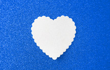white heart on blue 