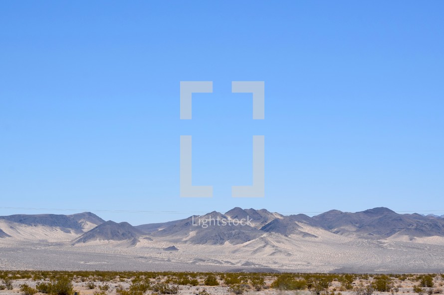 sand dunes in the Mojave Desert 