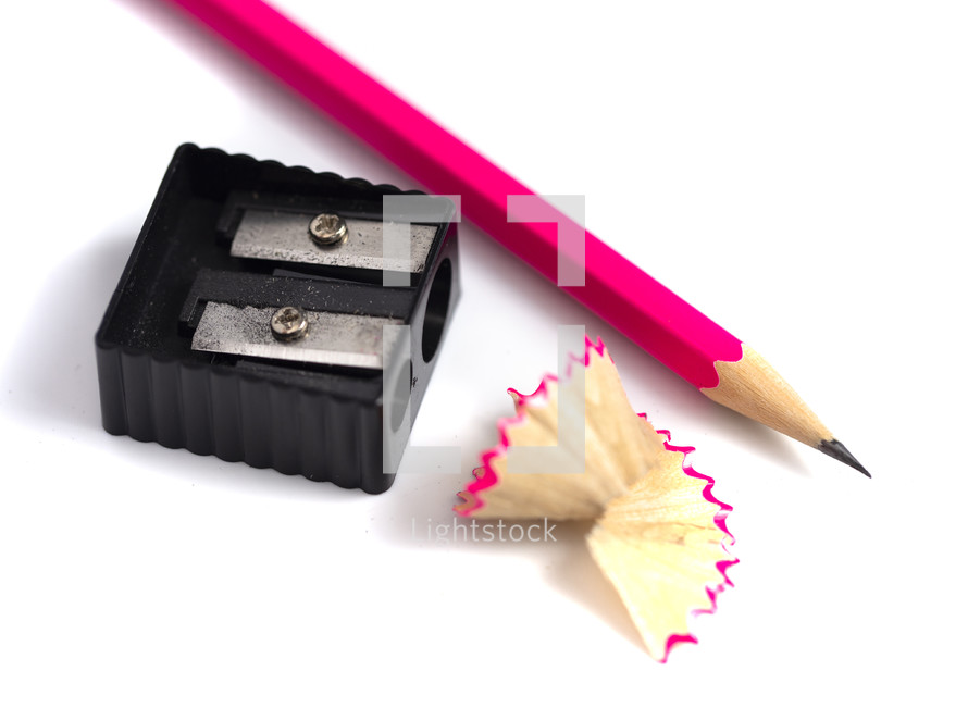 pencil sharpener and pencil 
