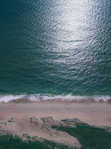 beach shore aerial view 