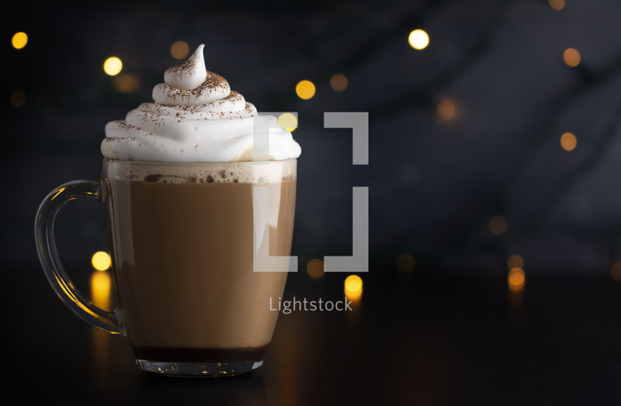 Holiday Hot Mocha with Whipped Cream