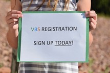 VBS registration sign up today sign