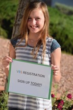 VBS registration sign up today! 