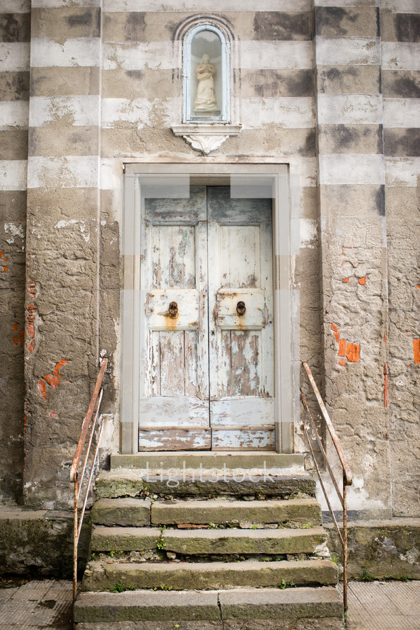 old door on a church 