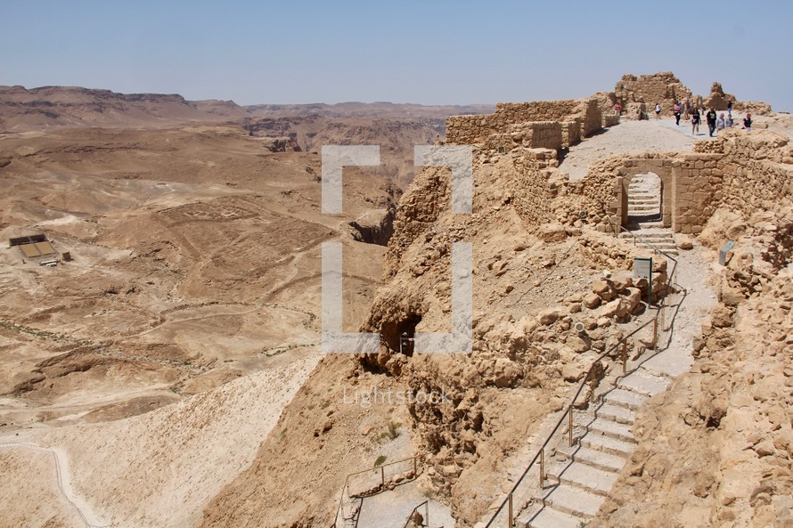 Masada Desert Fortress Israel 