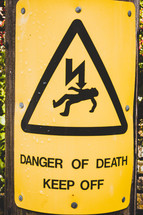 Danger of Death Keep Off 