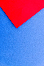 red and blue paper 