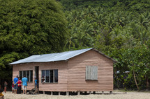 small tropical island school house