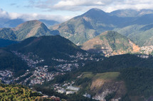 Arial view from Petropolis, Rio de Janeiro, Brazil.