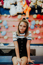 teen girl at a fair 