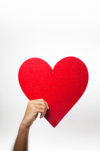 valentine love heart holding 