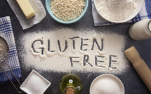 gluten free baking background 