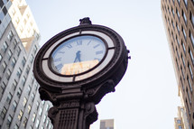 clock in a city 