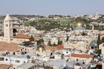 Jerusalem Old City Skyline 