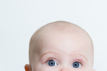 wide eyed infant 