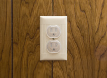 safety covers in an outlet 