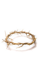 crown of thorns on a black background 