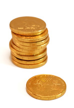 stack of gold coins 