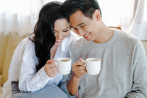 couple having coffee together