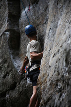 Rock Climbing man