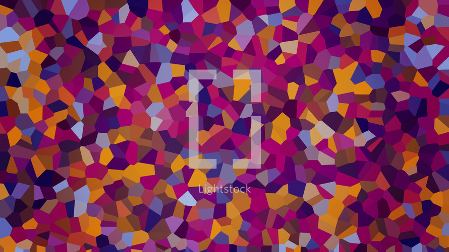 mosaic pink, purple, blue, orange, fuchsia pattern 
