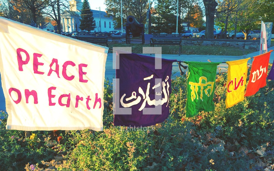 Peace on Earth banner 