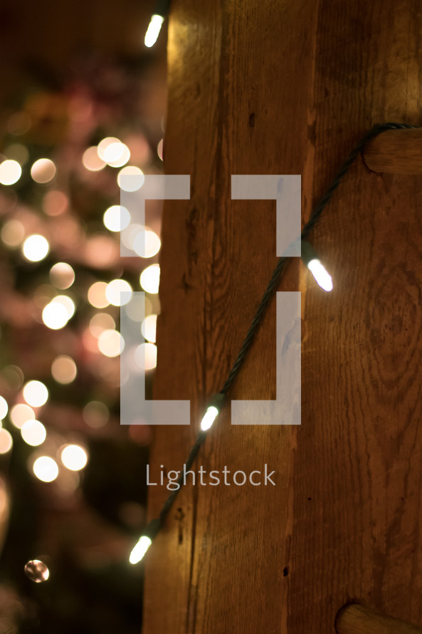 twinkling Christmas lights 
