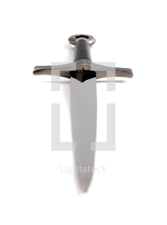 Sword on a Bright White Background