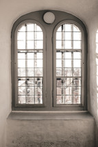 closed arched windows 