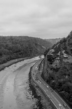 ravine and highway 