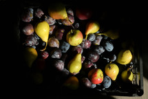 crate of fresh fruit 