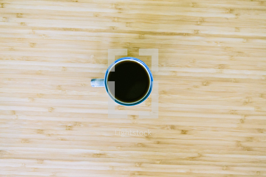 Morning coffee from above