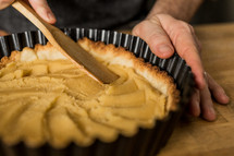 baking a pie 
