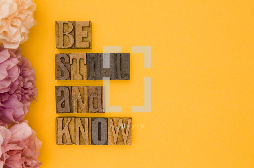 be still and know 